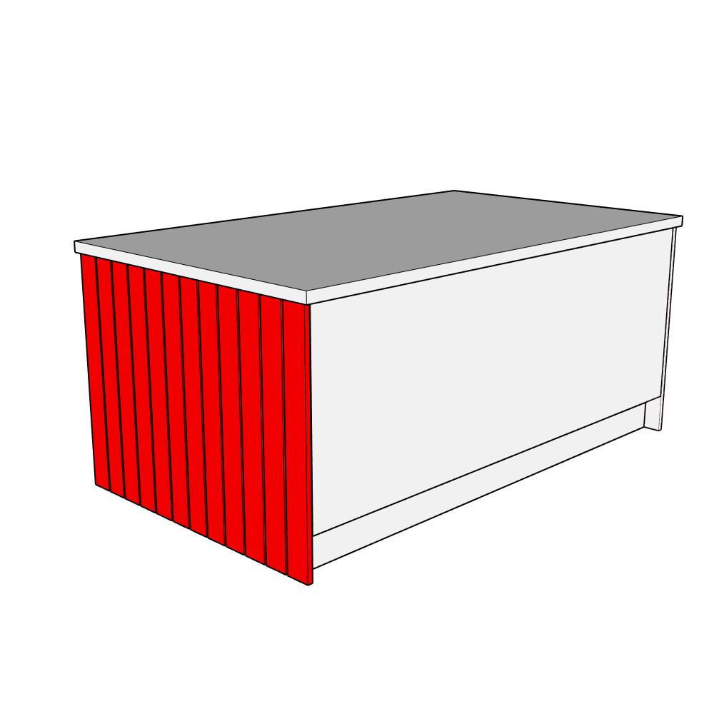 Tamar Smooth Matt Island End Panel - T&G - 900 x 1200