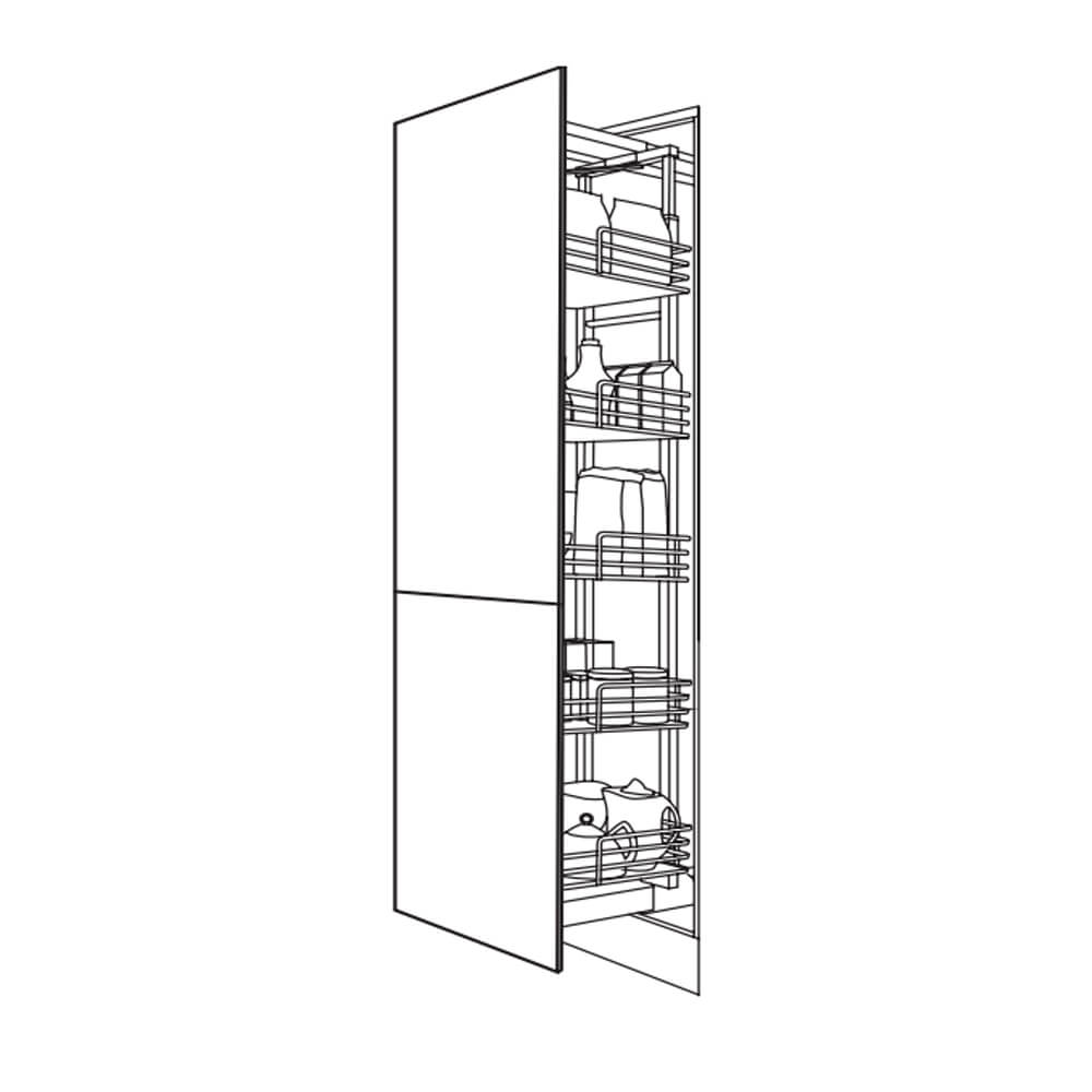 MODUS Piatto Matt Charcoal Dynamic Tall Larder