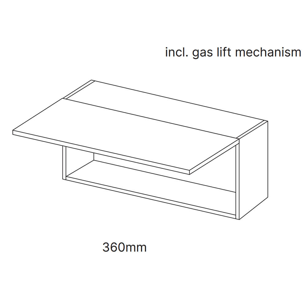 MODUS Senza Matt Dove Grey Bridging Units - 360mm High