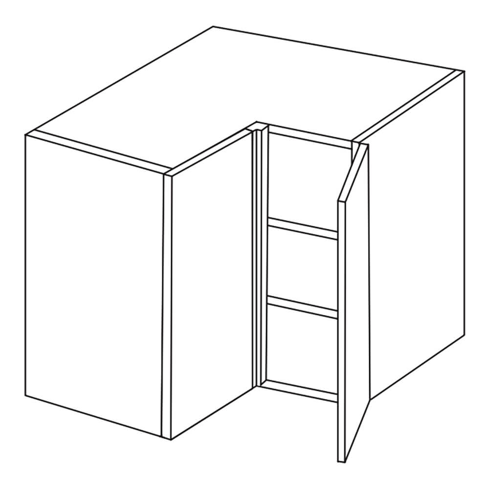 MODUS Piatto Matt Dove Grey Corner Wall Units - L-Shape