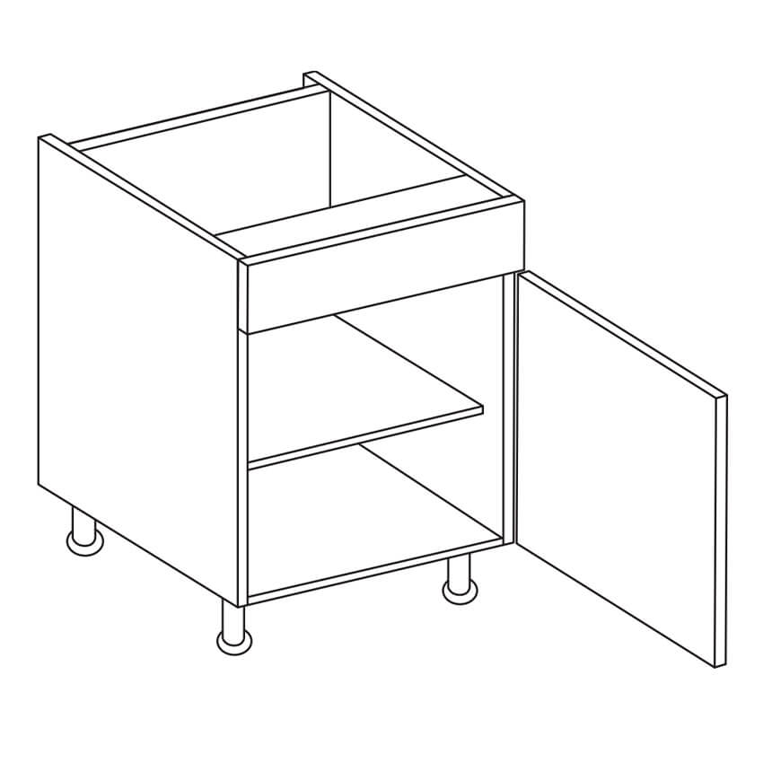 MODUS Senza Gloss Dove Grey Sink Base Unit