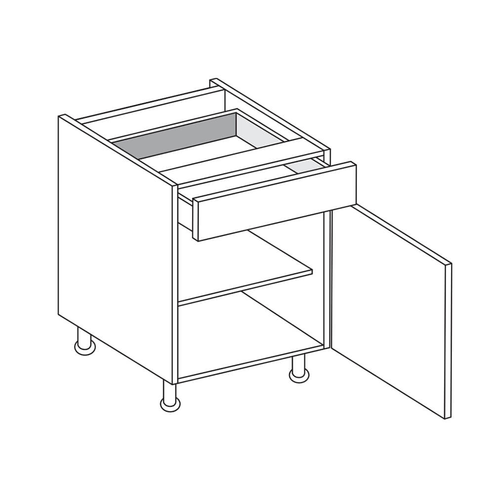 MODUS Piatto Matt Dove Grey Drawer Line Units