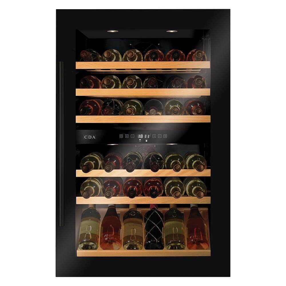 CDA FWV902BL 600mm Intergrated Wine Cooler, 884mm High