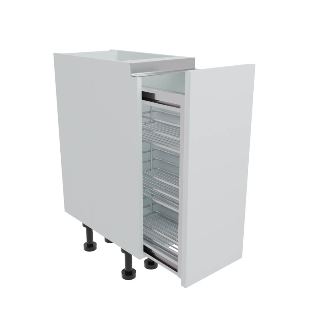 300mm True Handleless Base Pull Out - Chrome Mechanism