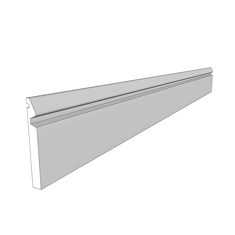 Beadwood (On-trend Colours) Decorative Plinth - Angled Design - 2800 x 150mm
