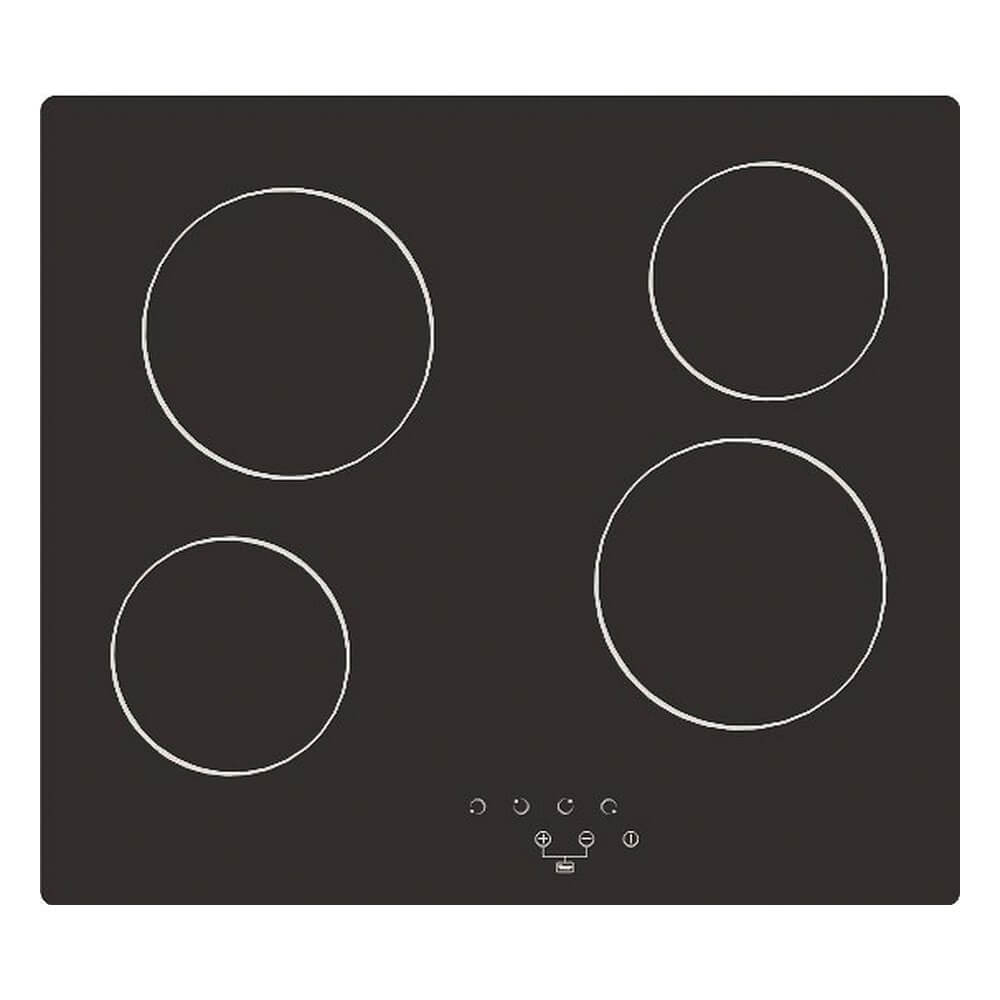 BEKIA 60cm Black 4 Zone Ceramic Hob Touch Controls