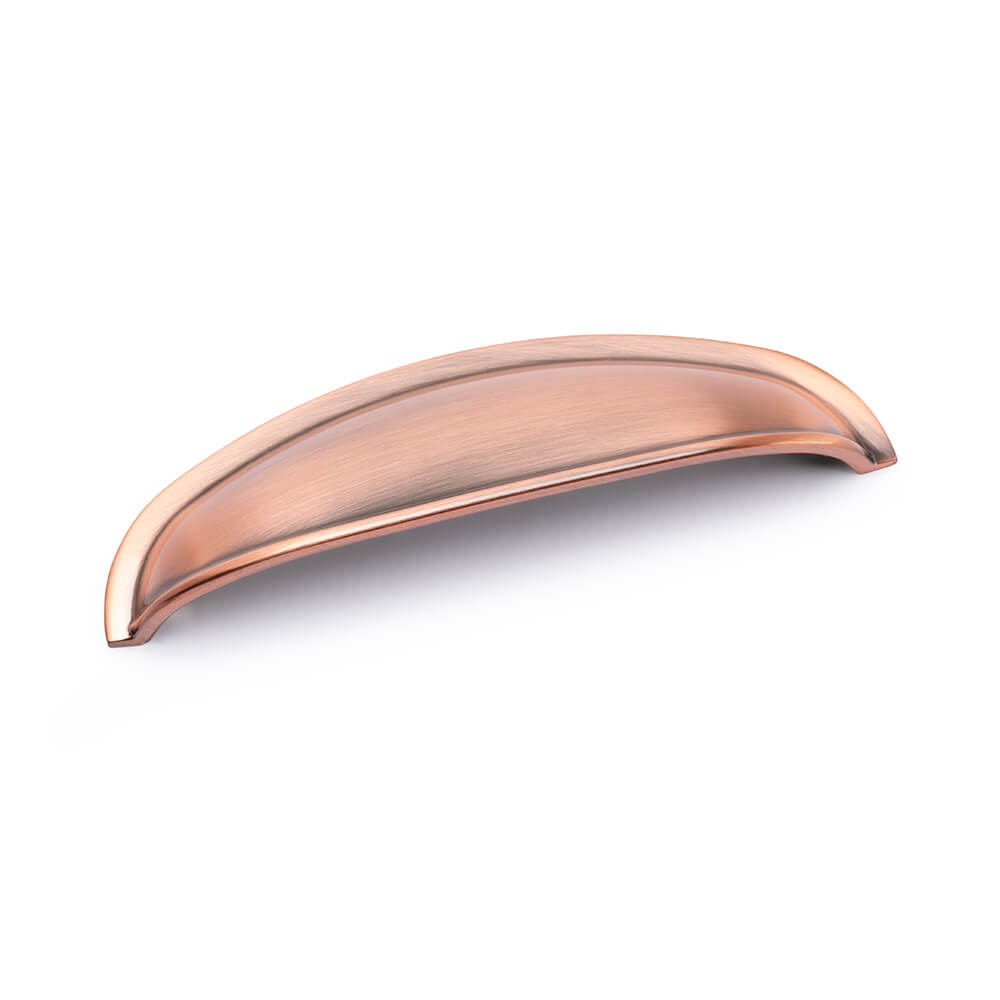AURORA Round Cup Handle - 125mm (96mm Hole Centres) - Antique Copper (HB5-0174)