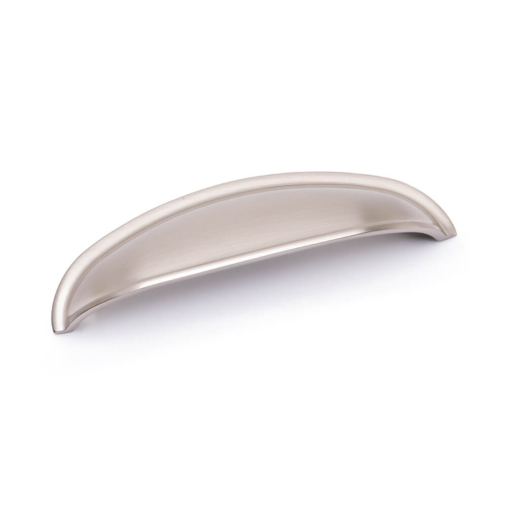 AURORA Round Cup Handle - 96mm Hole Centres - Brushed Nickel (HB3-0144)