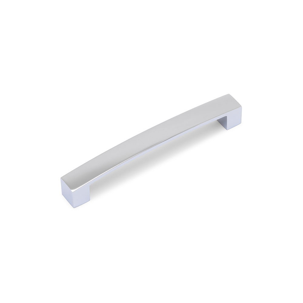 AURORA Block Bar D Handle - 160mm Hole Centres - Chrome (HB4-0154)