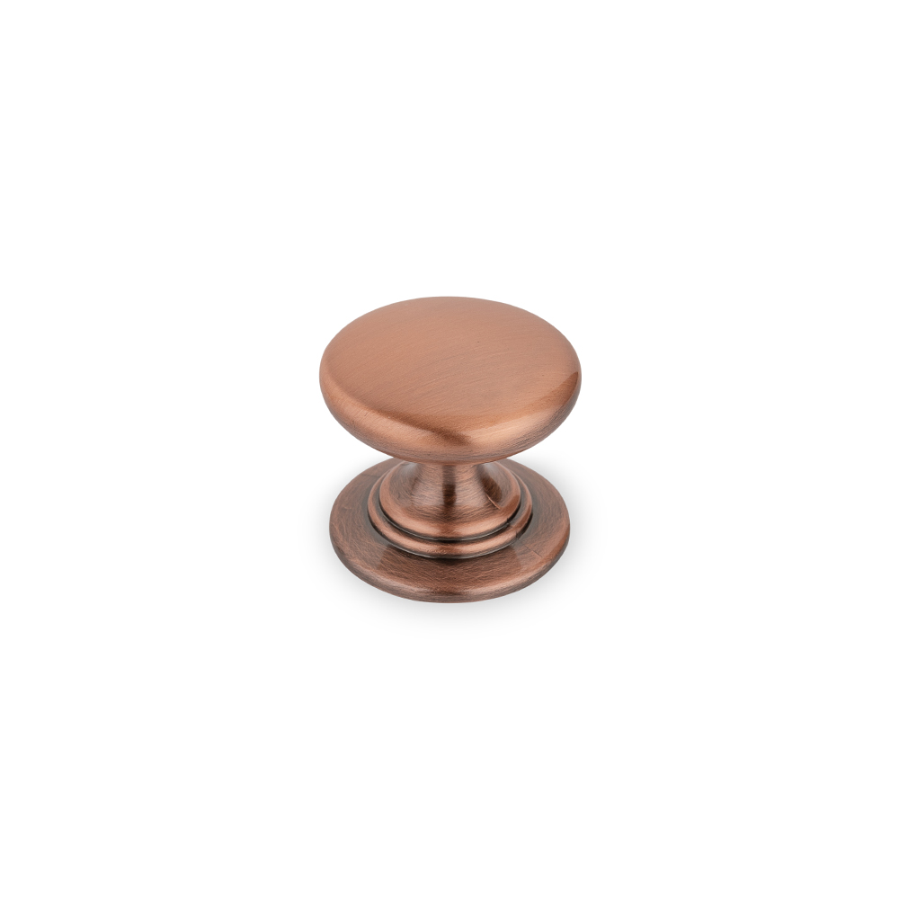 AURORA Small Round Knob - 32mm Diameter - Antique Copper