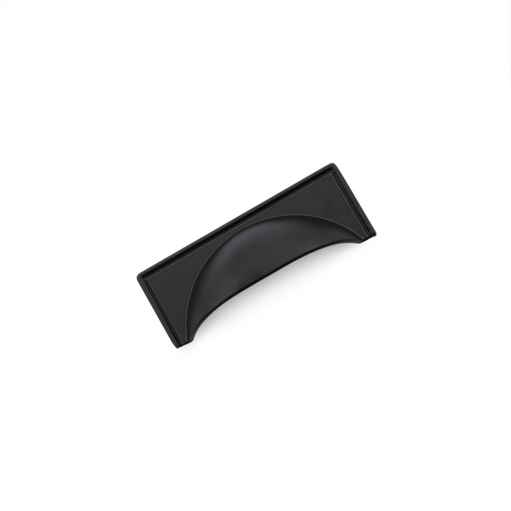 AURORA Square Cup Handle - 64mm Hole Centres - Matt Black (HB1-0113)