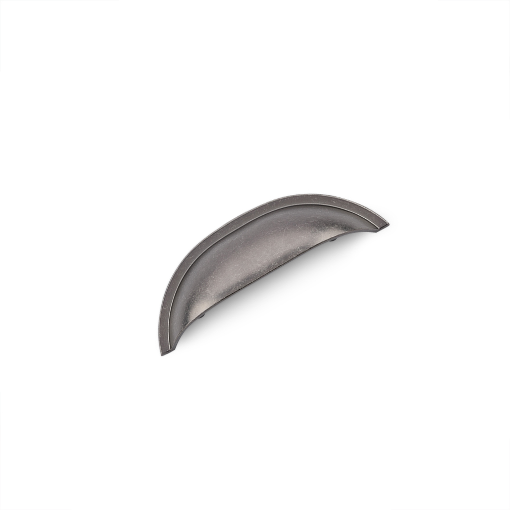 AURORA Linear Cup Handle - 110mm (64mm Hole Centres) - Pewter (HB2-0121)
