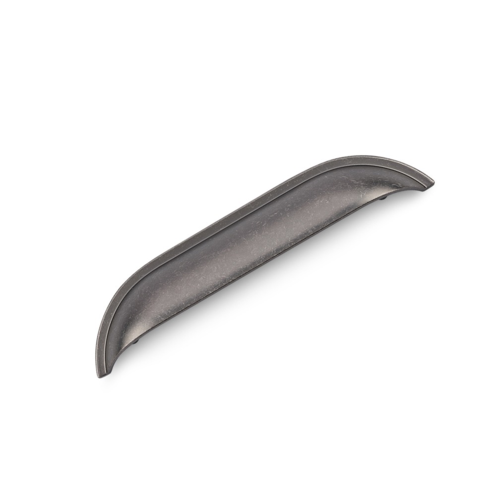 AURORA Linear Cup Handle - 128mm Hole Centres - Pewter (HB2-0120)
