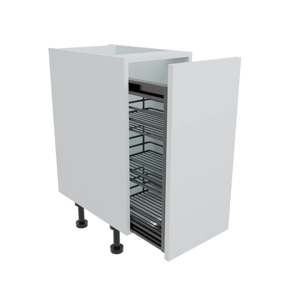400mm Pull Out Base Unit - Chrome Mechanism