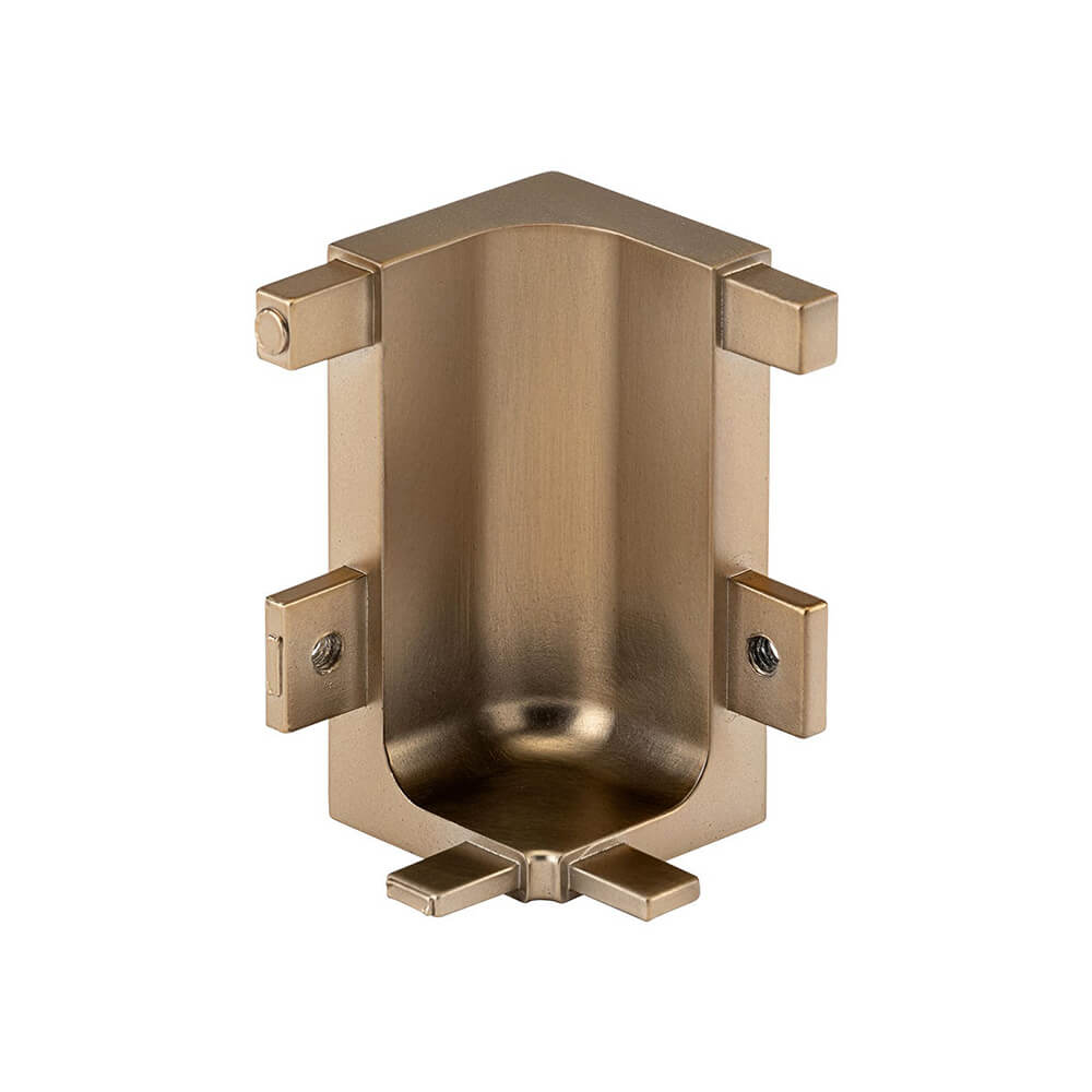 Top Profile Internal Corner Joint for True Handleless - Brushed Bronze