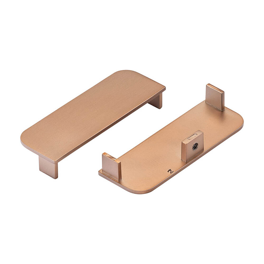 Mid Profile End Plate for True Handleless - Brushed Copper