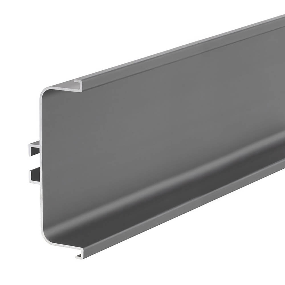 Mid Profile for True Handleless - Anthracite - 4000mm Length