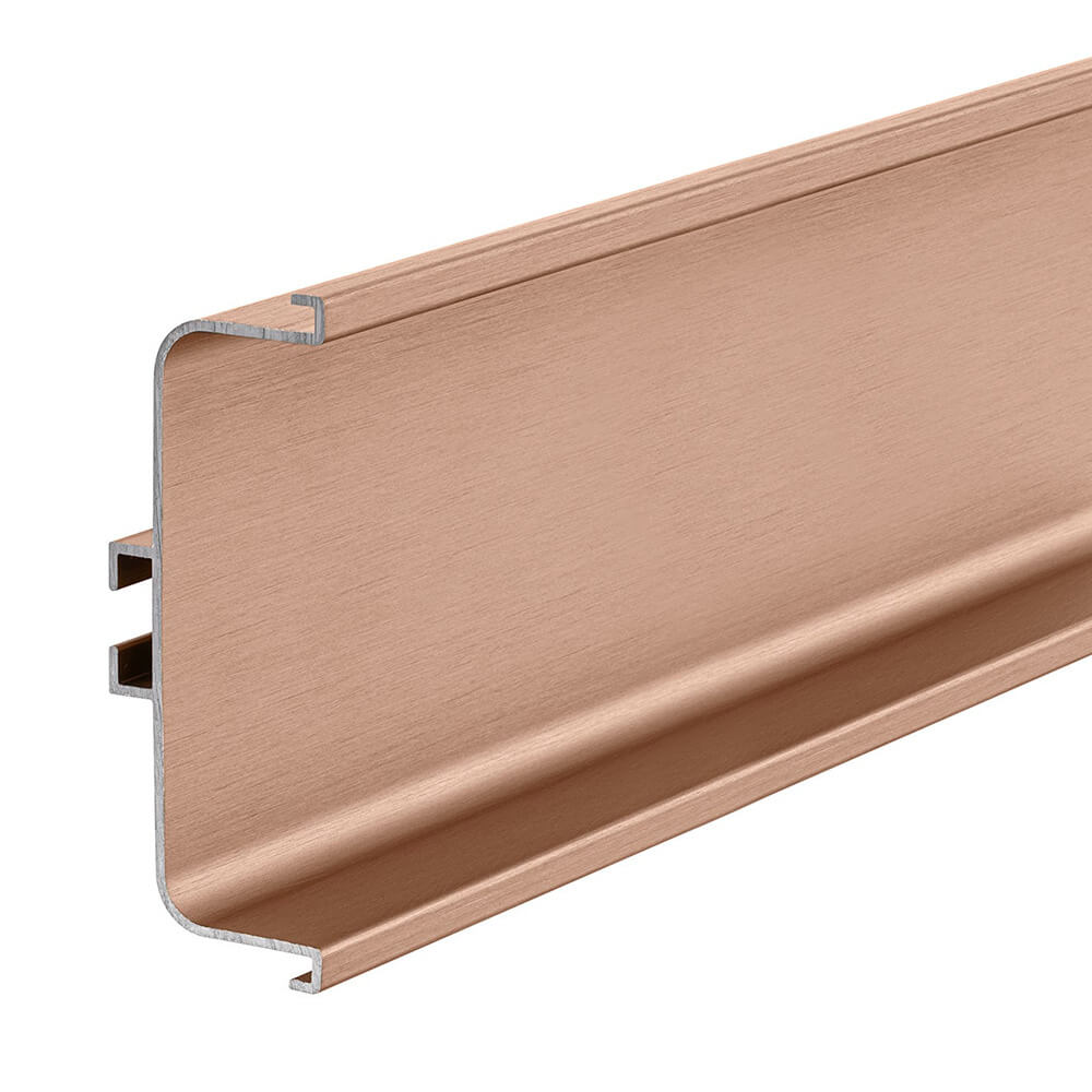 Mid Profile for True Handleless - Brushed Copper - 4000mm Length