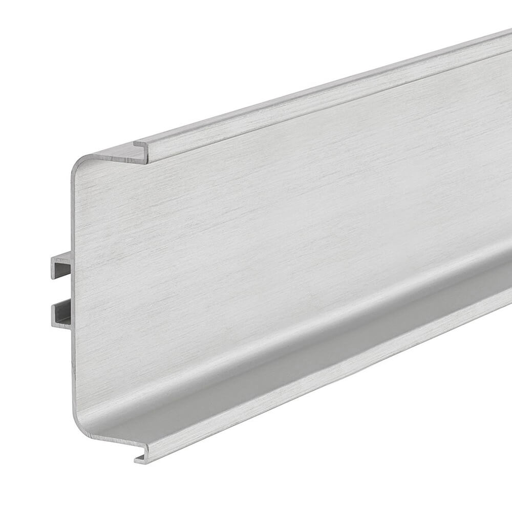 Mid Profile for True Handleless - Brushed Silver - 4000mm Length
