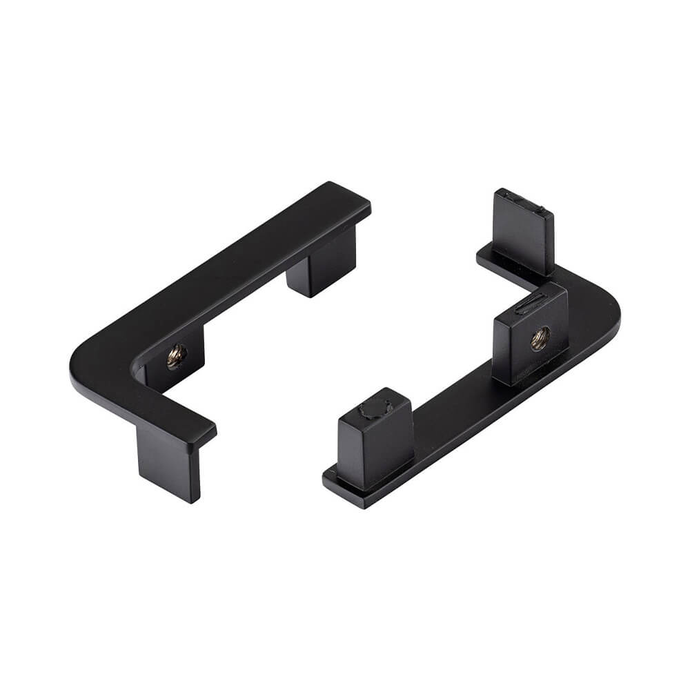 Top Profile End Cap Set for True Handleless - Brushed Black