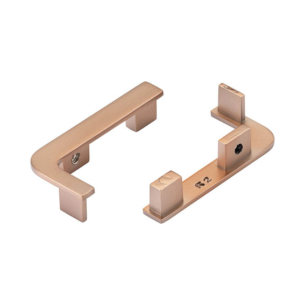 Top Profile End Cap Set for True Handleless - Brushed Copper
