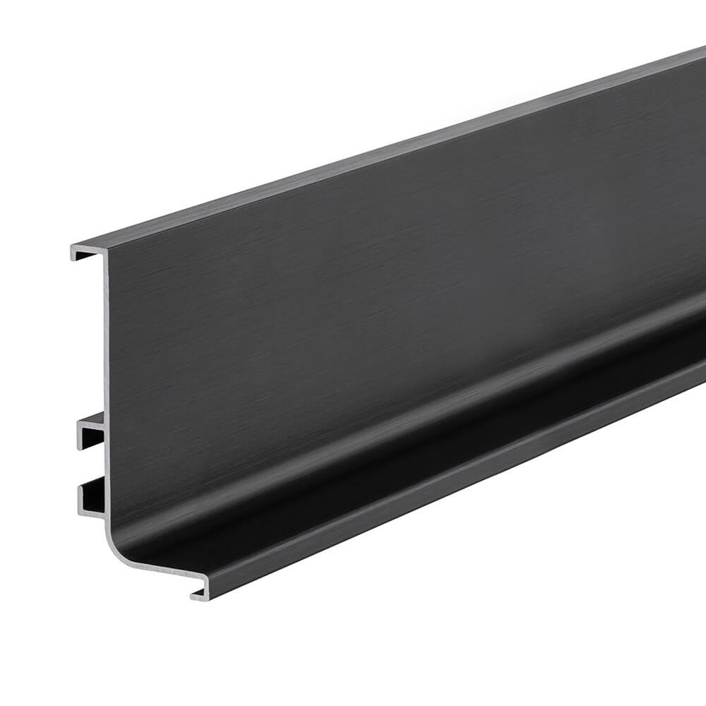 Top Profile for True Handleless - Brushed Black - 4000mm Length