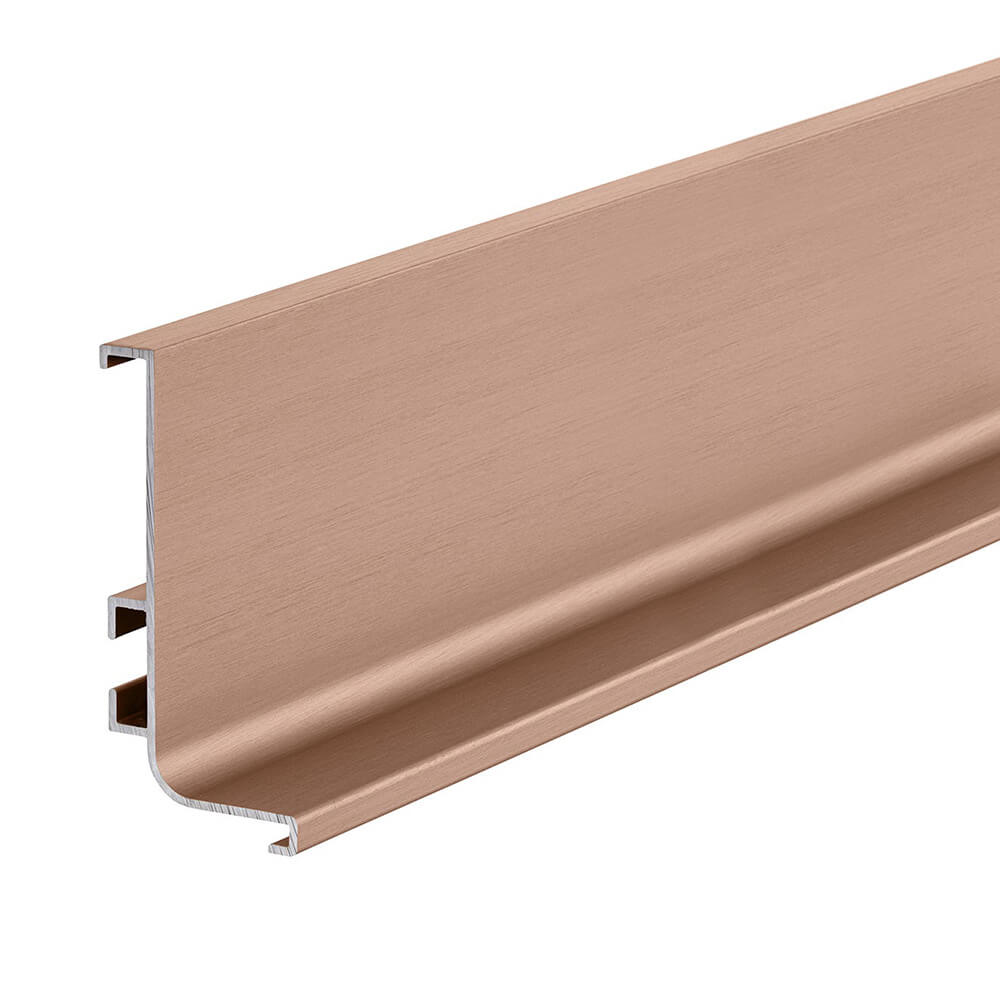 Top Profile for True Handleless - Brushed Copper - 4000mm Length