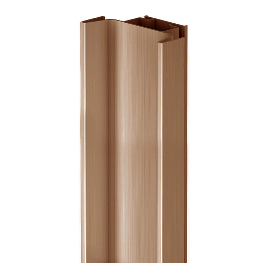 Vertical Profile - True Handleless Gola Rail - Double Opening - Brushed Copper