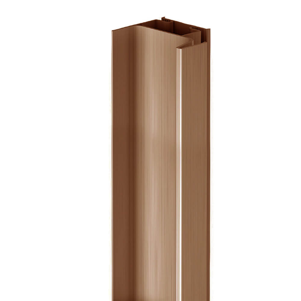 Vertical Profile - True Handleless Gola Rail - Single Opening - Brushed Copper