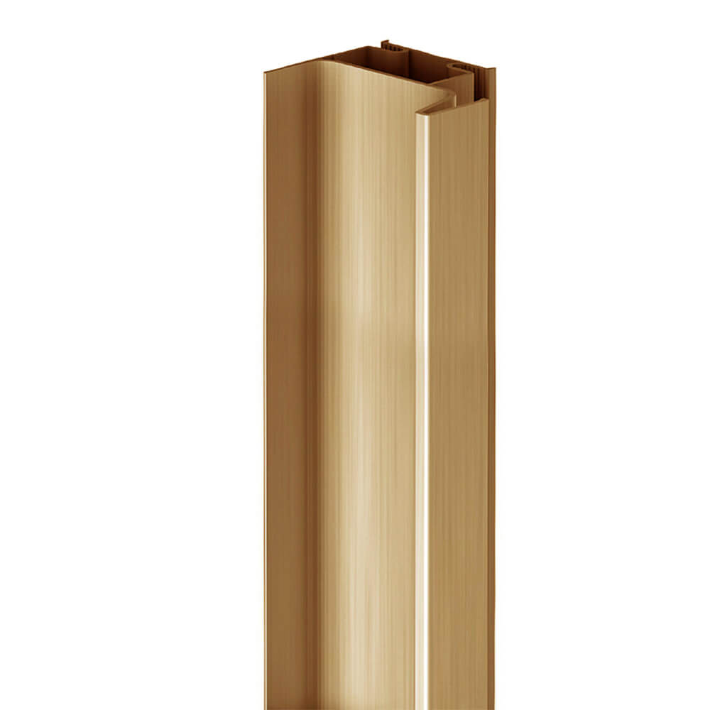Gola Stock - Vertical Profile - True Handleless Gola Rail - Single Opening - Brushed Bronze - Qty 10 (Bulk)