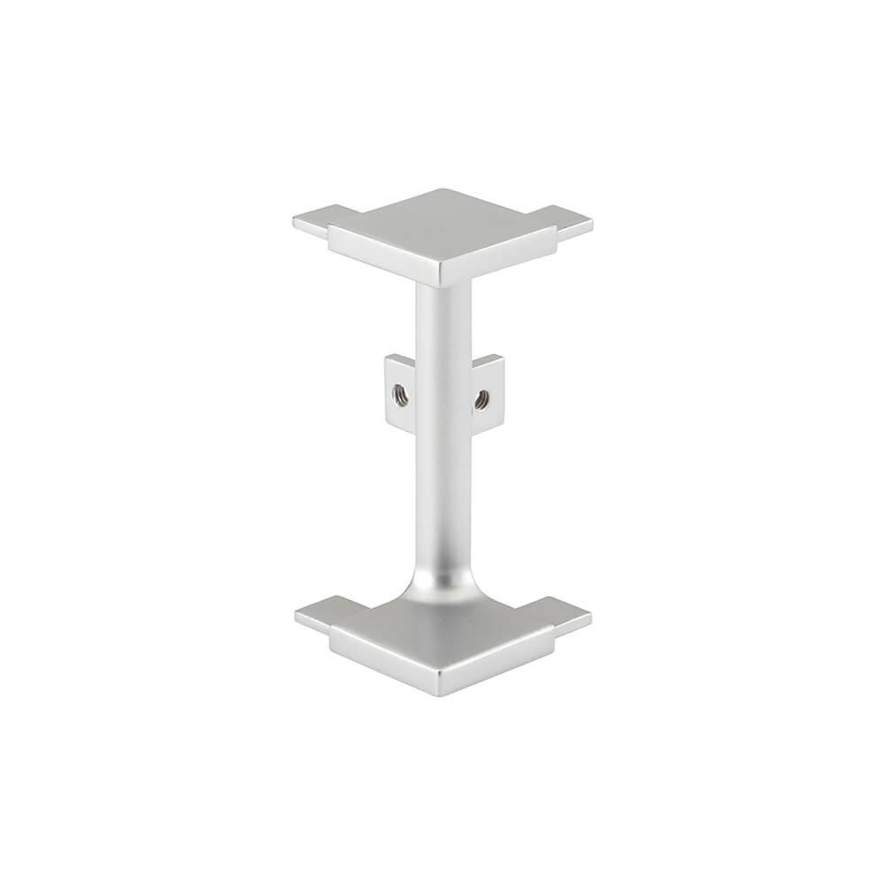 Gola Stock - Mid Profile External Corner Joint for True Handleless - Brushed Silver - Qty 12