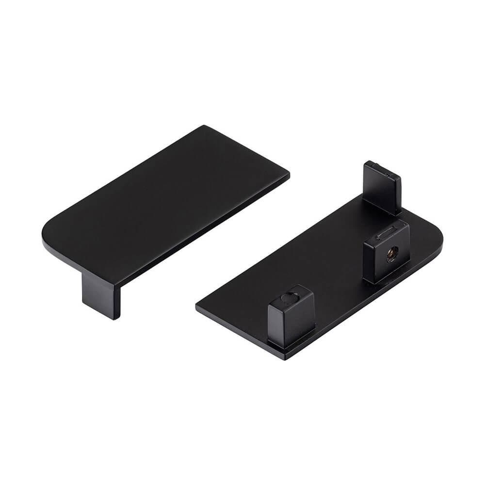 Gola Stock - Top Profile End Plate Set for True Handleless - Brushed Black - Qty 20
