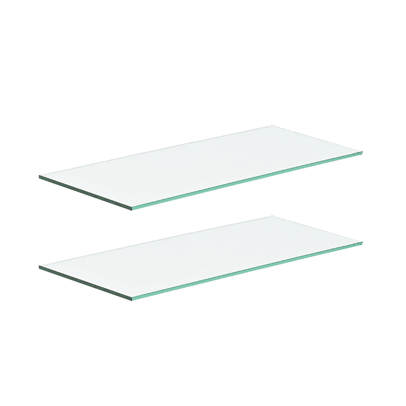 BK Stock - 2 x Glass Shelves for Wall Units