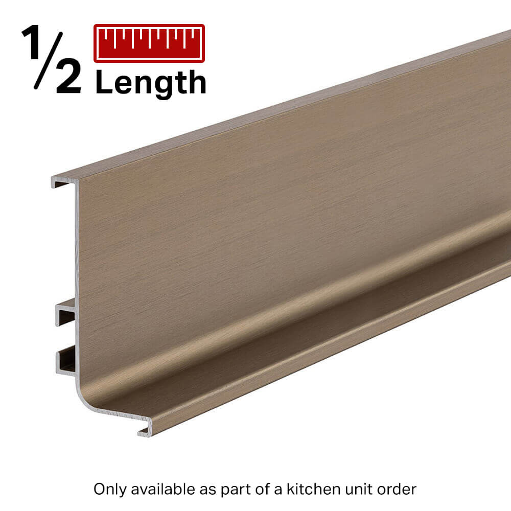 Top Profile for True Handleless - Half Length - Brushed Bronze
