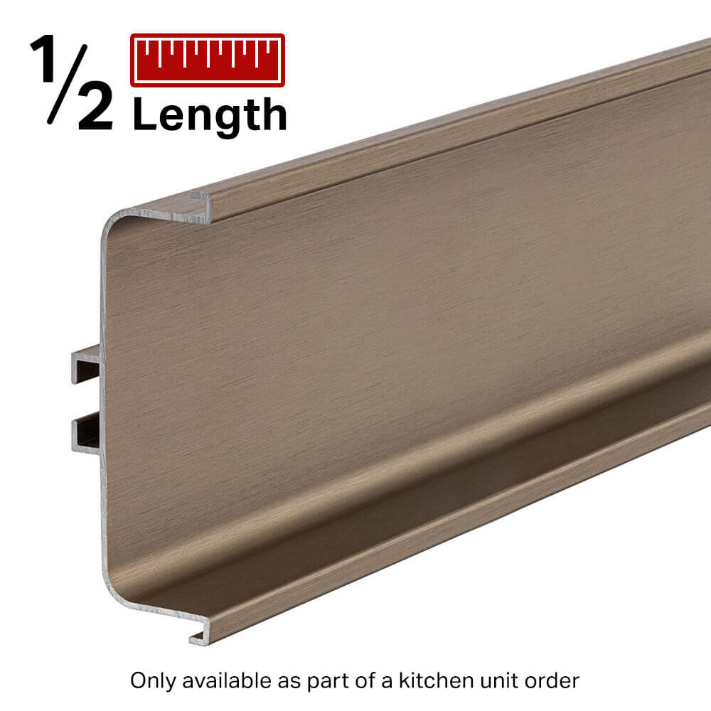 Mid Profile for True Handleless - Half Length - Brushed Bronze