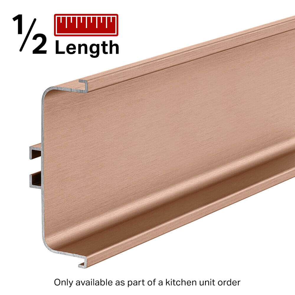 Mid Profile for True Handleless - Half Length - Brushed Copper