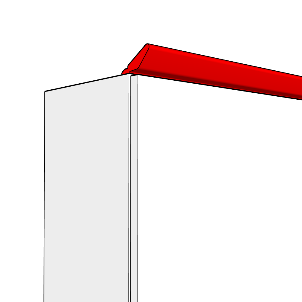 Henley Smooth Matt Straight Cornice - Tangent - 3m