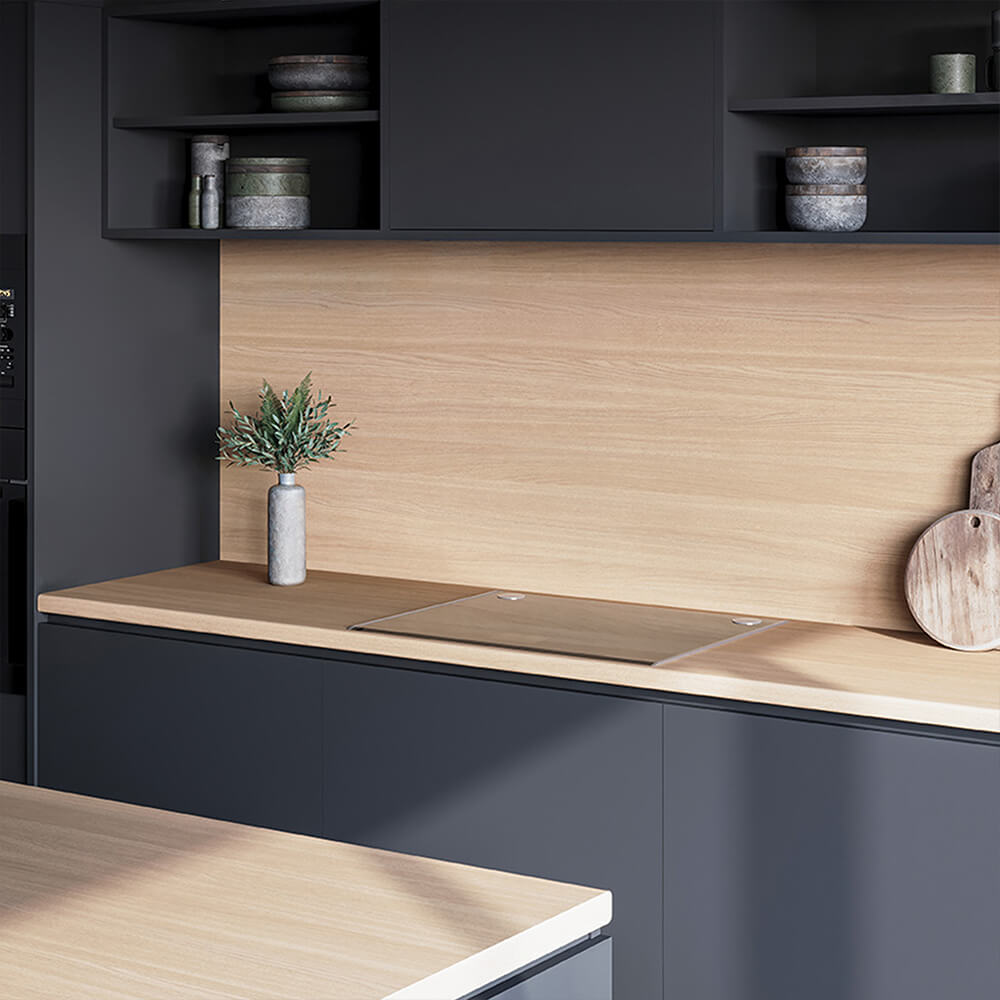 Formica Blanched Oak - 38mm Postformed Edge Laminate Worktops