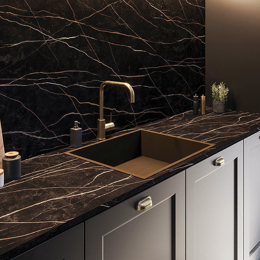 Formica Sahara Noir - 22mm Square Edge Laminate Worktops