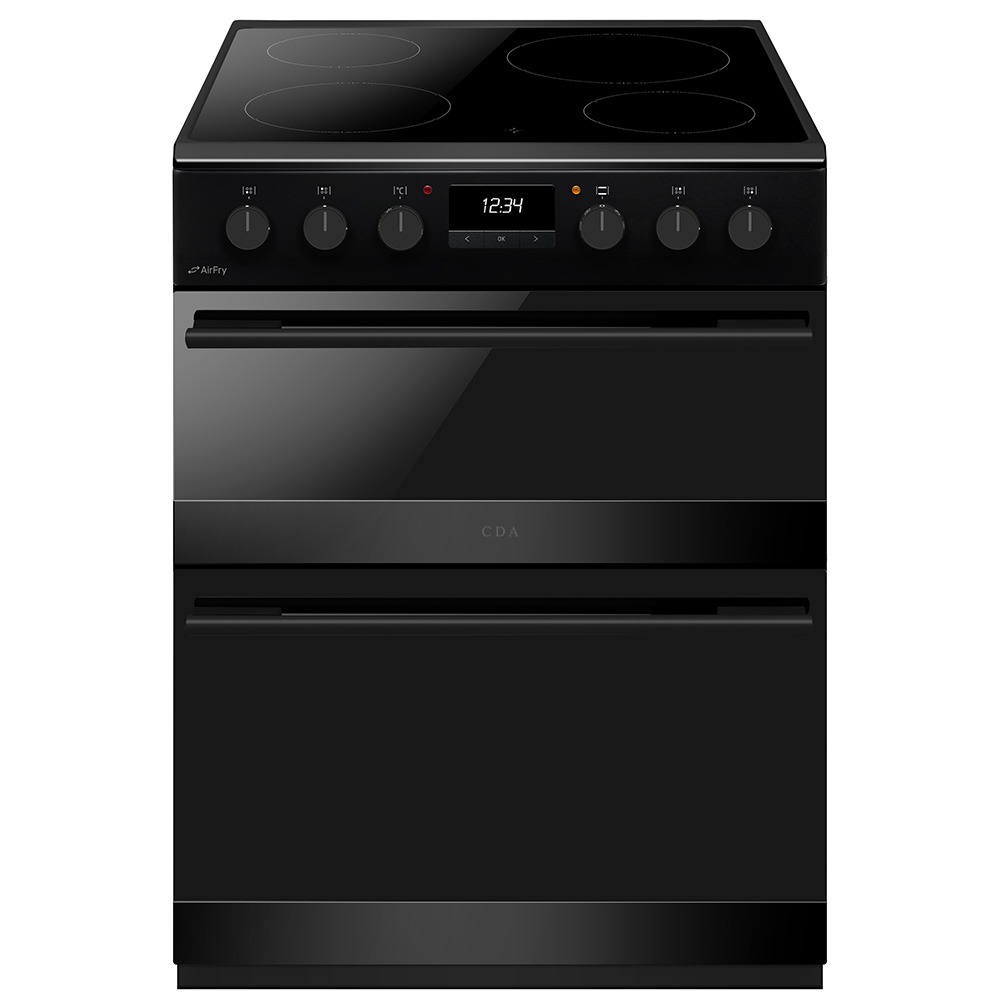 CDA CFC6100MB 60cm Freestanding cooker with Ceramic hob and Airfry tray