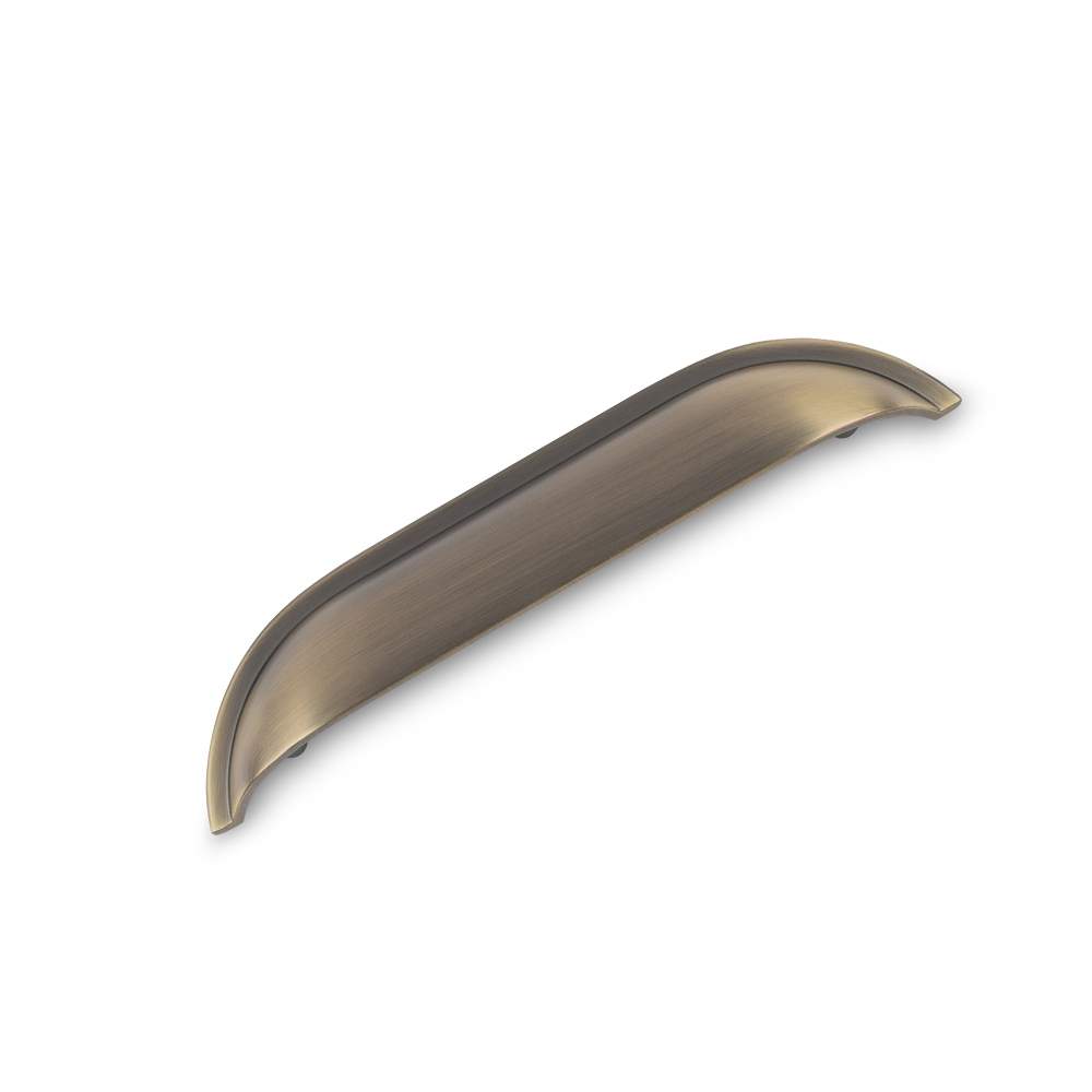 AURORA Linear Cup Handle - 128mm Hole Centres - Antique Brass (HB11-248)