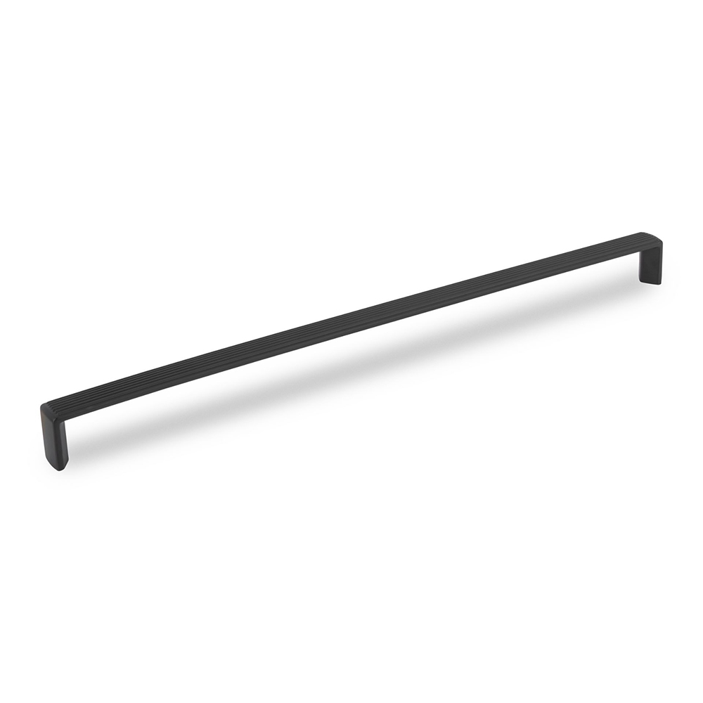 AURORA D Reeded Handle - 327mm  (320mm Hole Centres) - Matt Black (HB12-265)