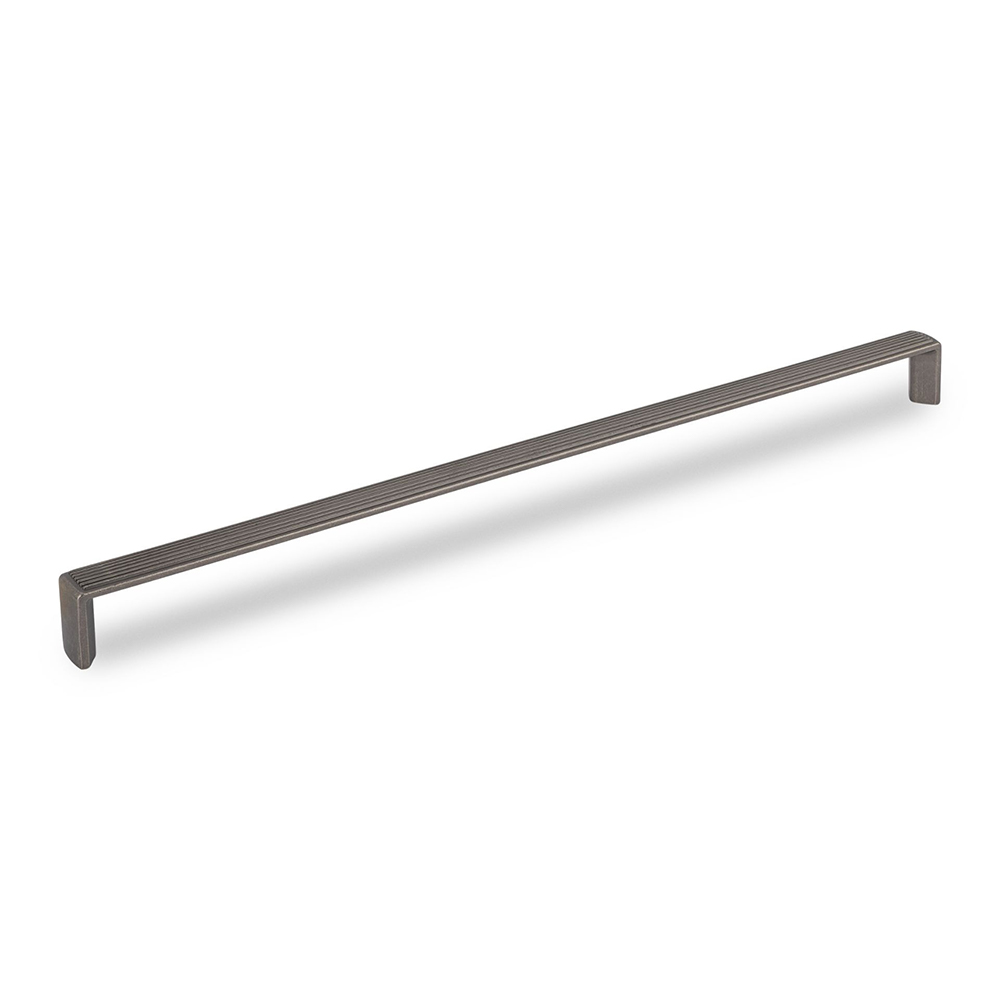 AURORA D Reeded Handle - 327mm  (320mm Hole Centres) - Pewter (HB12-266)