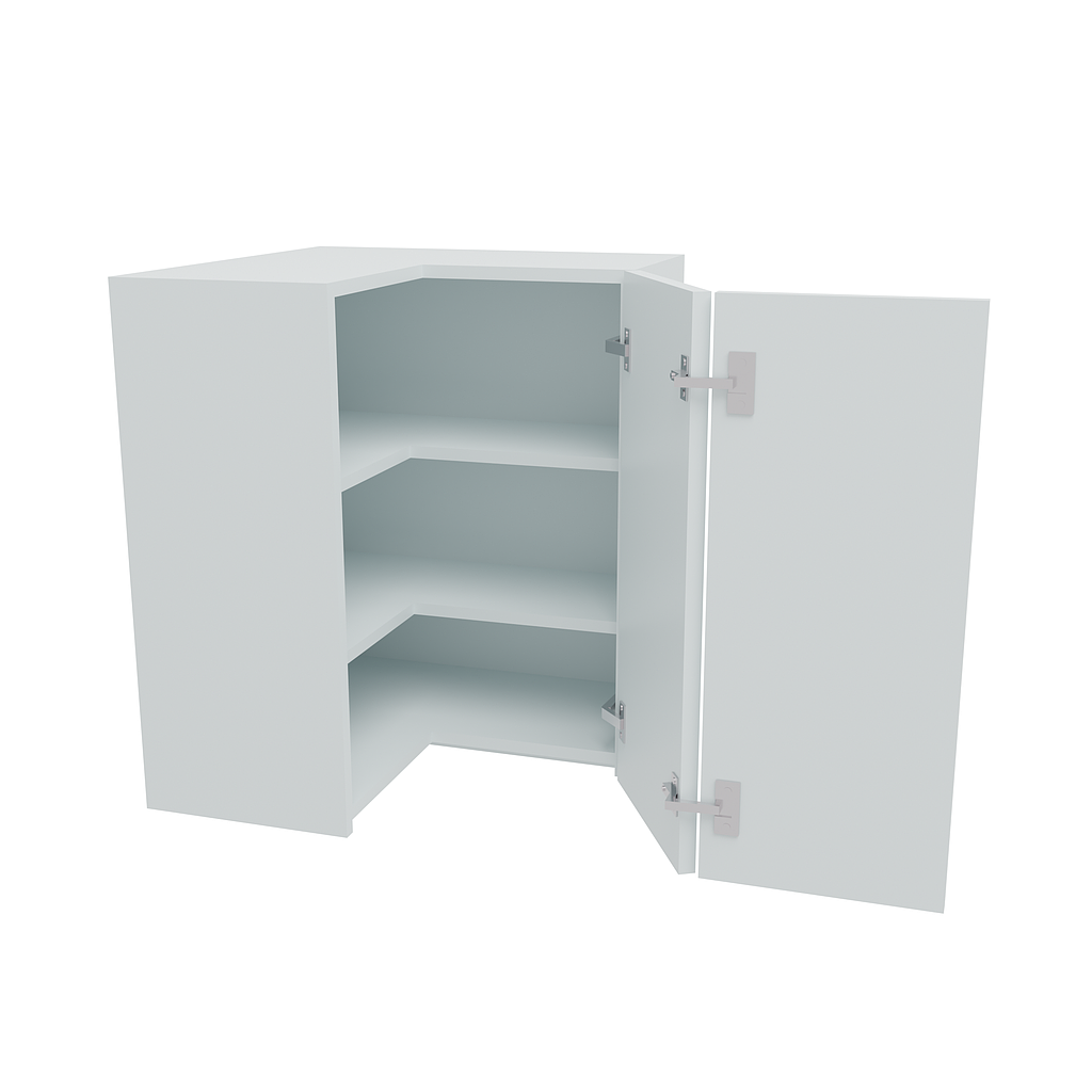 630 x 630mm True Handleless L-Shape Corner Wall Unit (Medium)