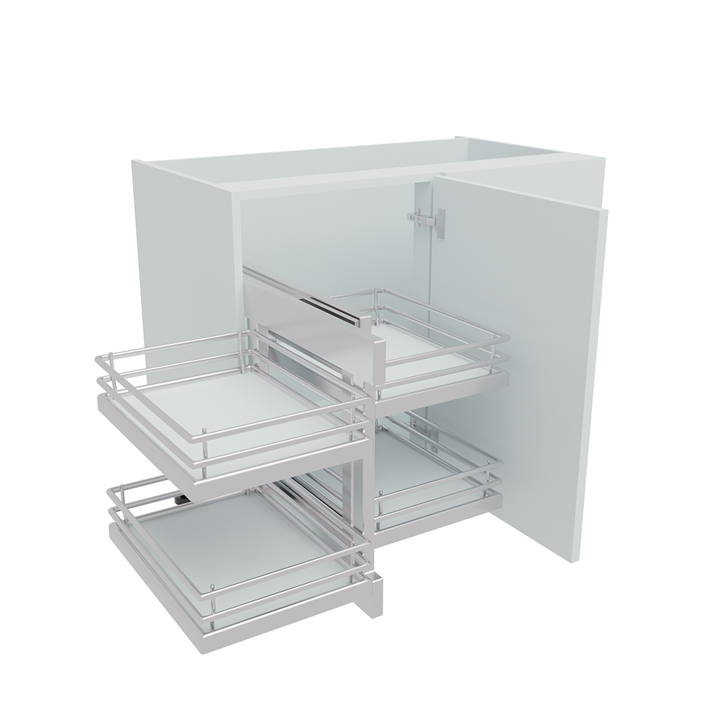 800mm Highline Corner Base Unit - Blind Corner Optimiser - 400mm Door (Left Blank)
