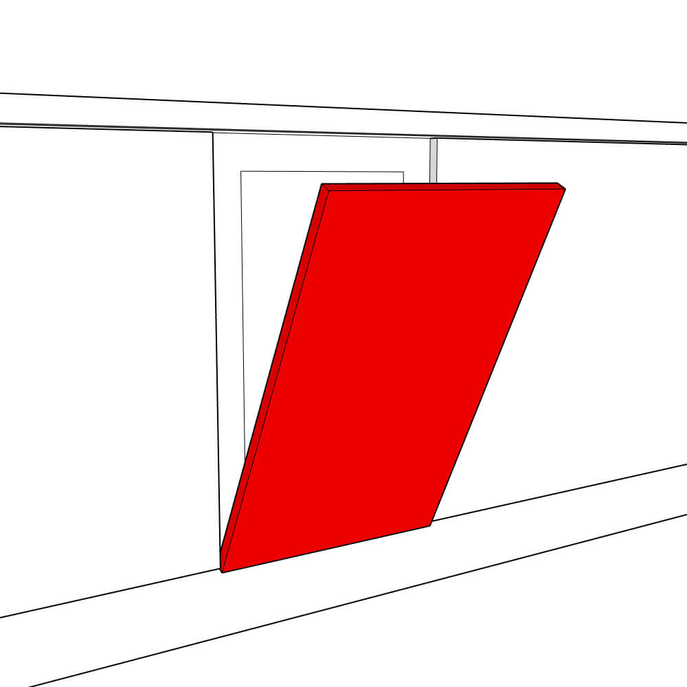 Bellano Smooth Matt Slimline Integrated Appliance Door (685 x 446mm)