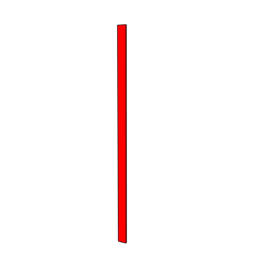 Bellano Smooth Matt Woodgrain Tall Filler Panel - 3000 x 150 x 18mm