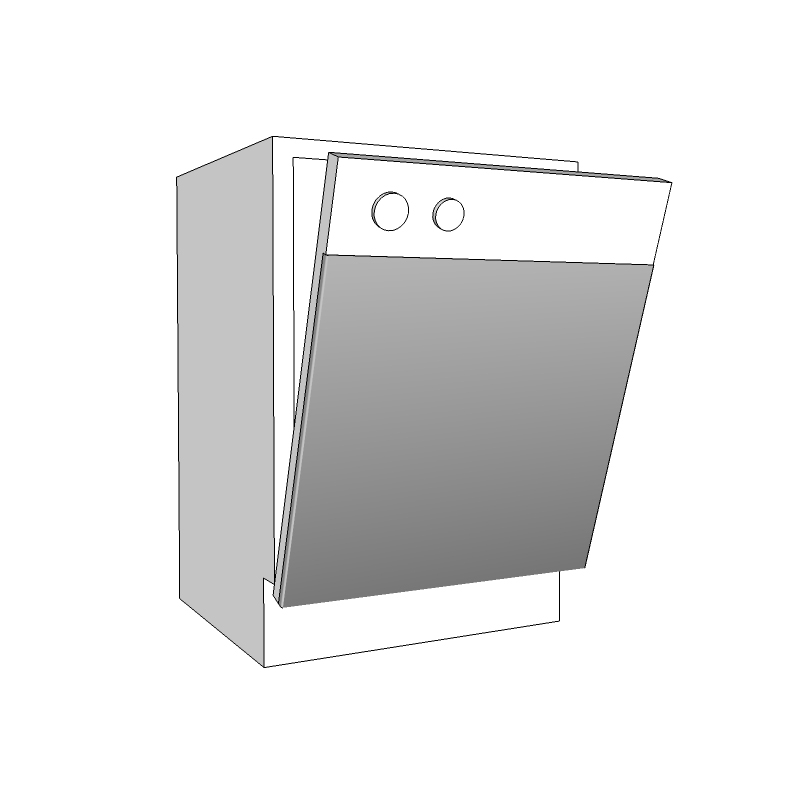 Caswood Lacquered Oak Semi Integrated Appliance Door (570x596)