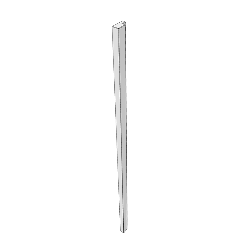 Caswood (F&B or RAL Colours) Straight End pillar - 2400x100x50mm
