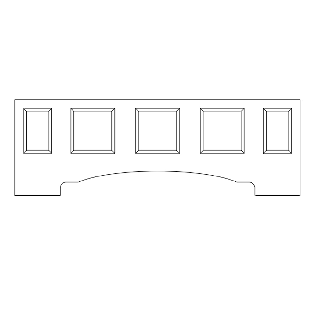 Helmsley Mantle Overmantle Top - 1900 x 600mm